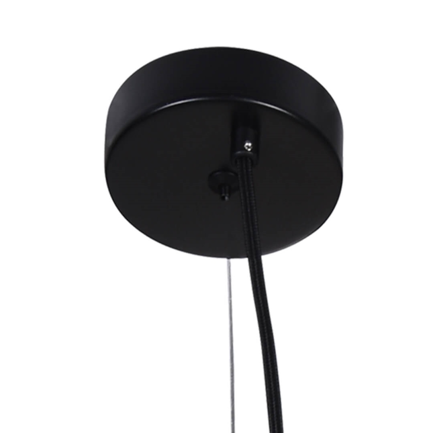 Candelabro suspenso ABEL 2xE27/11W/230V diâmetro 28 cm preto