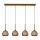 Klausen 114002 - Candelabro suspenso NEST 4xE14/6W/230V cobre