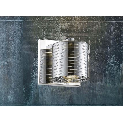 Iluminação de parede EVOLUTION 1xG9/3W/230V cromado brilhante