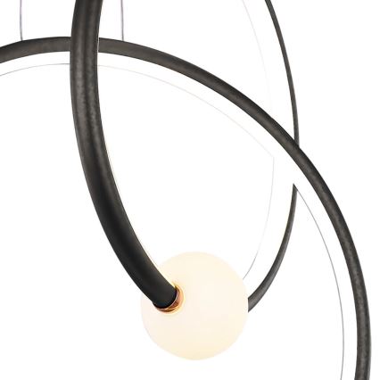 Candelabro suspenso LED com regulação LIV LED/50W/230V preto + controlo remoto