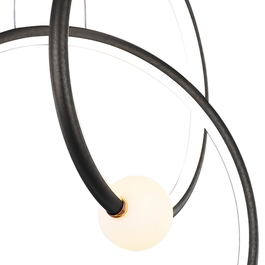Candelabro suspenso LED com regulação LIV LED/50W/230V preto + controlo remoto