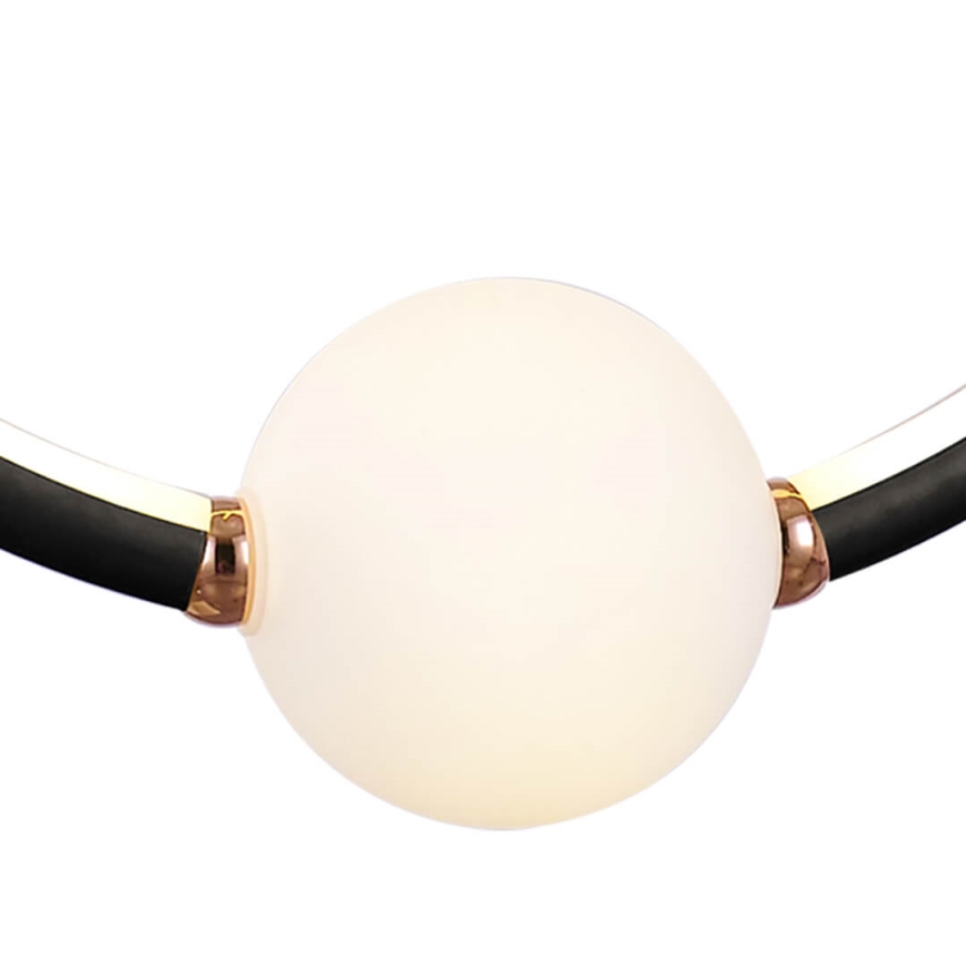 Candelabro suspenso LED com regulação LIV LED/50W/230V preto + controlo remoto