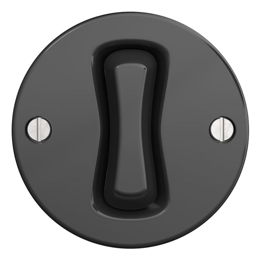 Kliklap - Interruptor de botão de pressão vintage sem moldura antracite