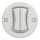 Kliklap - Interruptor de escada duplo vintage sem moldura no. 6+6 branco