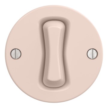 Kliklap - Interruptor de escada retro sem moldura n.º 6 rosa antigo