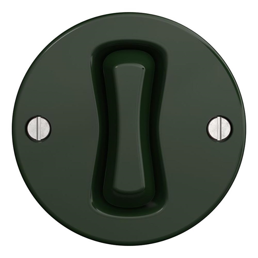 Kliklap - Interruptor de escada vintage sem armação no. 6 verde
