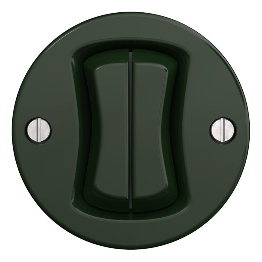 Kliklap - Interruptor de série vintage sem armação nº. 45 verde
