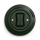 Kliklap - Interruptor duplo retro para escadas com moldura n.º 6+6, verde