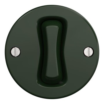 Kliklap - Interruptor retro de botão sem moldura verde