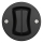 Kliklap - Interruptor retro duplo para escada sem moldura nº 6+6 preto