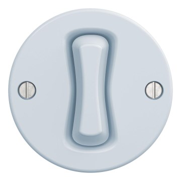 Kliklap - Interruptor retro para escadas sem moldura nº 6 azul