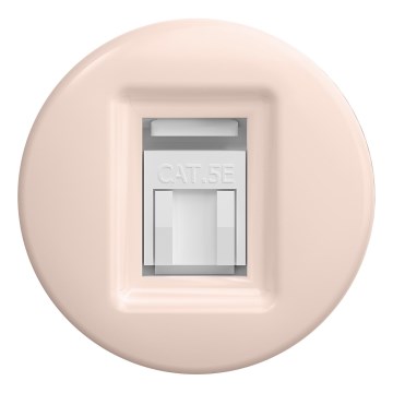 Kliklap - Tomada de dados retro sem moldura, rosa antiga