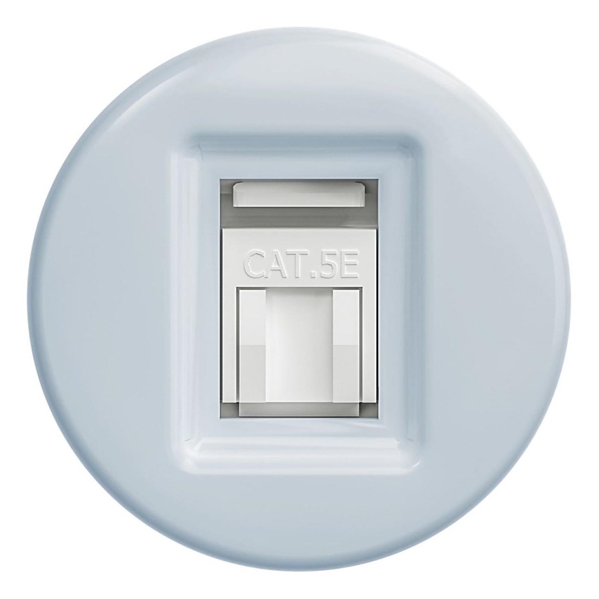 Kliklap - Tomada de dados vintage sem moldura azul