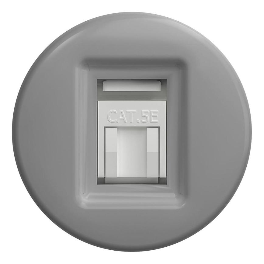 Kliklap - Tomada de dados vintage sem moldura cinzento