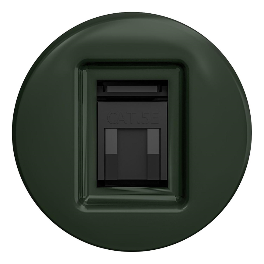 Kliklap - Tomada de dados vintage sem moldura verde