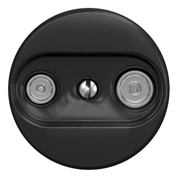 Kliklap - Tomada de TV+R retro para participante (em série) sem moldura preta