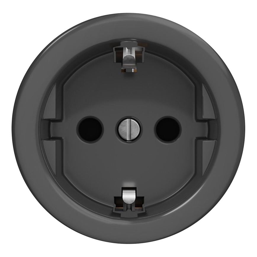 Kliklap - Tomada para casa vintage sem armação SCHUKO 230V/16A antracite