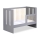 KLUPŚ - Berço infantil + grade protetora PAULINE 120x60 cm pinho/cinzento