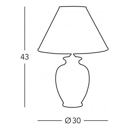 Kolarz 0014.73.7 - Lâmpada de mesa BORDEAUX 1xE27/100W/230V
