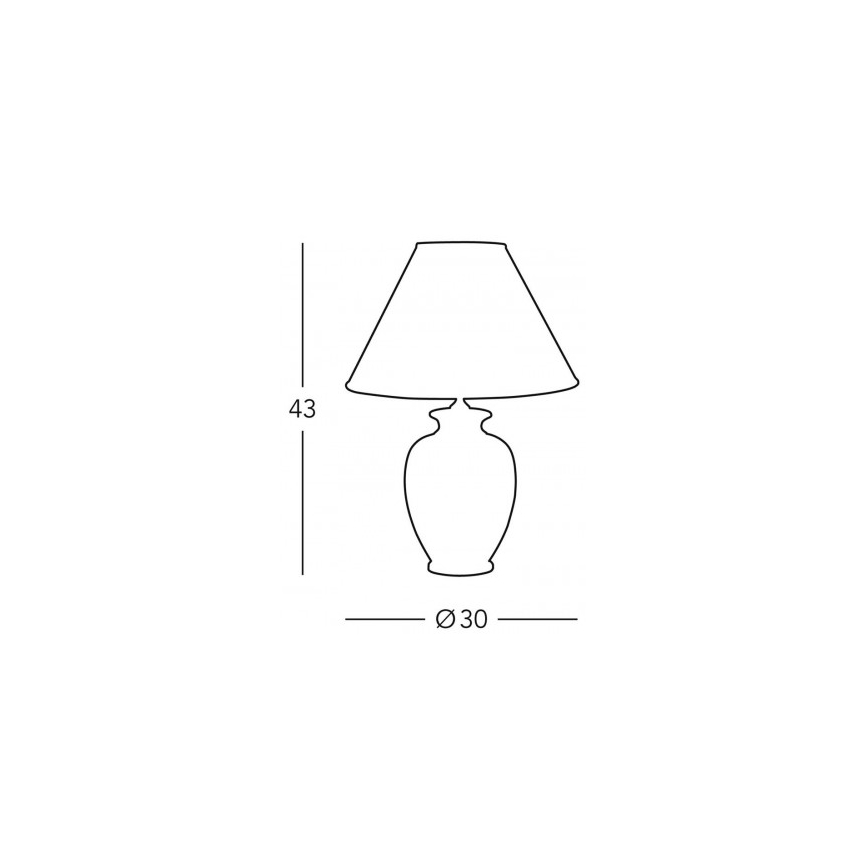 Kolarz 0014.73.7 - Lâmpada de mesa BORDEAUX 1xE27/100W/230V