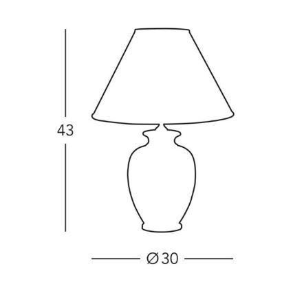 Kolarz 0014.73 - Candeeiro de mesa GIARDINO 1xE27/100W/230V