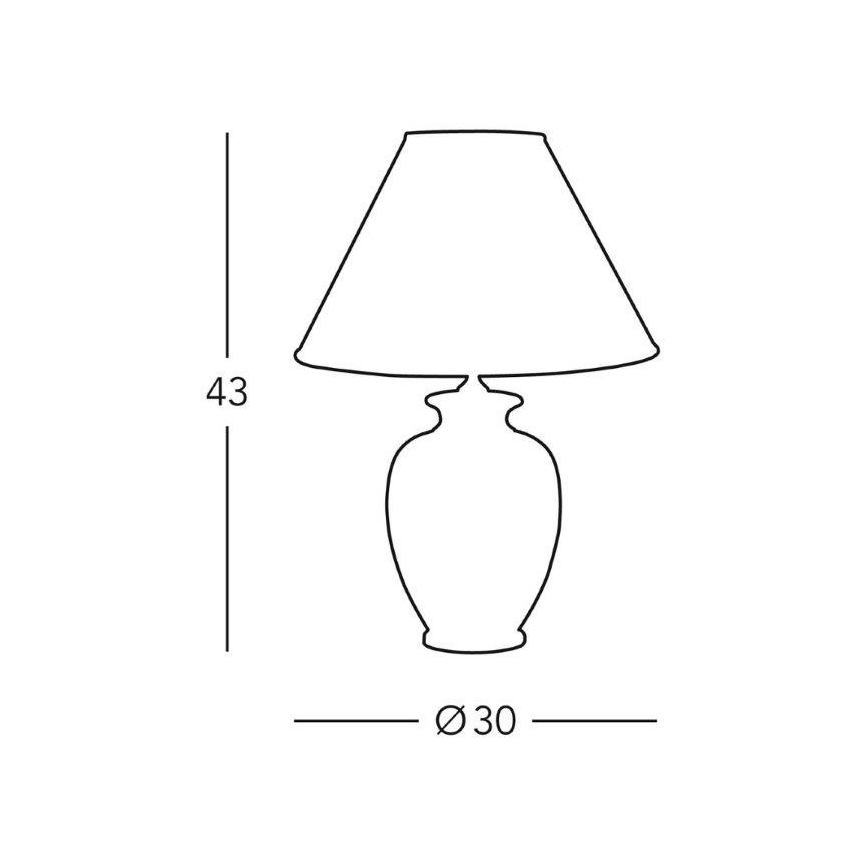 Kolarz 0014.73 - Candeeiro de mesa GIARDINO 1xE27/100W/230V