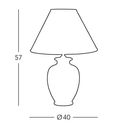 Kolarz 0014.74.4 - Candeeiro de mesa GIARDINO 1xE27/100W/230V bege
