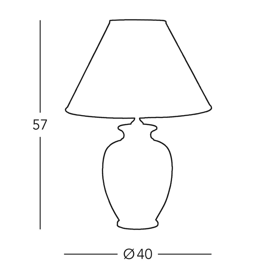 Kolarz 0014.74.4 - Candeeiro de mesa GIARDINO 1xE27/100W/230V bege
