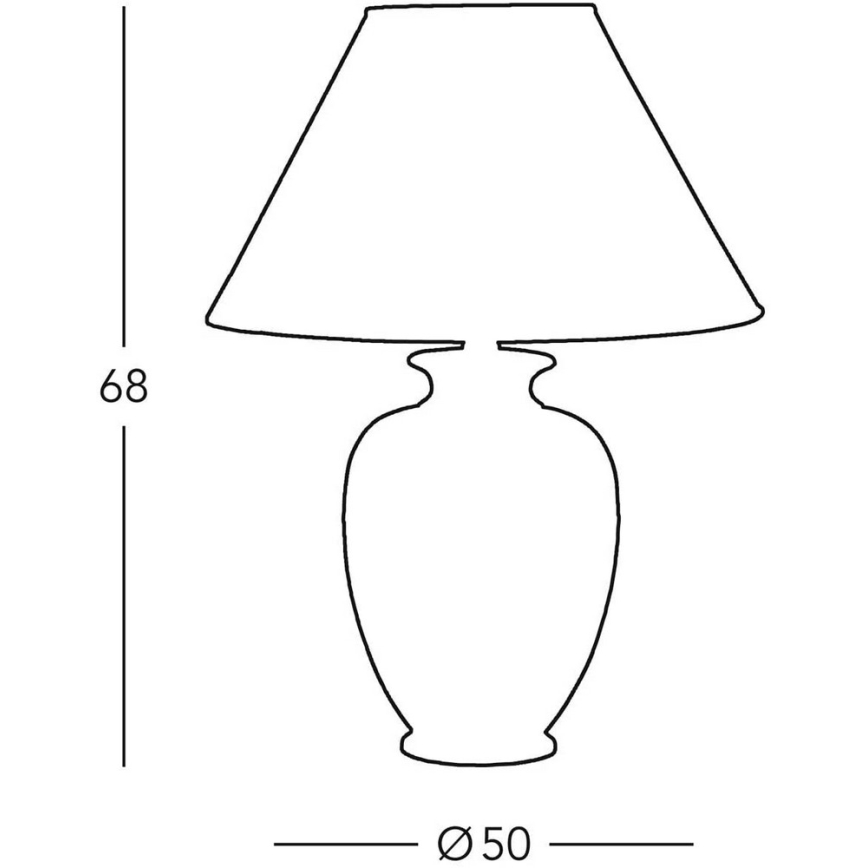 Kolarz 0014.75 - Candeeiro de mesa GIARDINO 1xE27/100W/230V