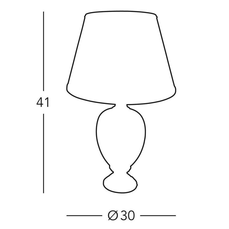 Kolarz 0094.70S - Candeeiro de mesa DAMASCO 1xE27/60W/230V