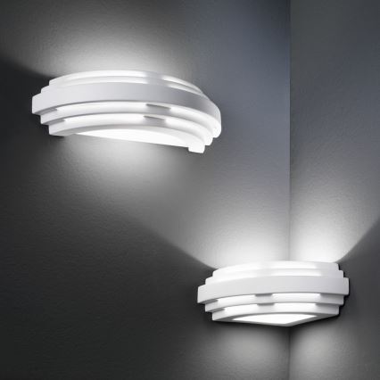 Kolarz 0290.61E - Iluminação de parede STIEGEL 1xG9/60W/230V branco