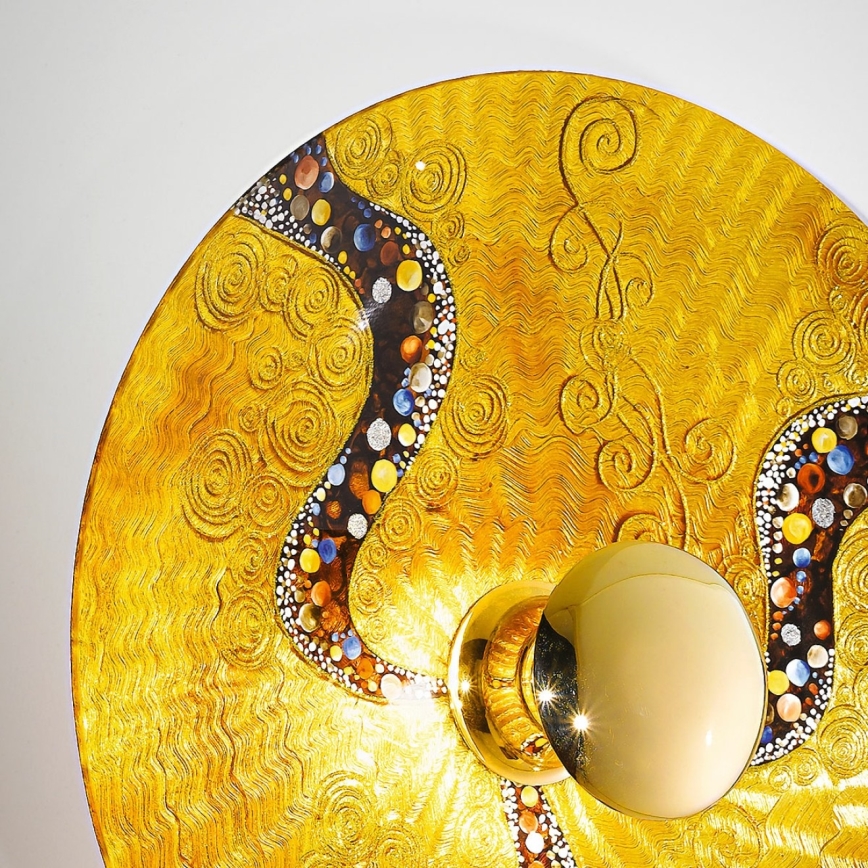 Kolarz 0365.61XL.V1.3 - Iluminação de parede LUNA 1xE27/100W/230V 24K dourado