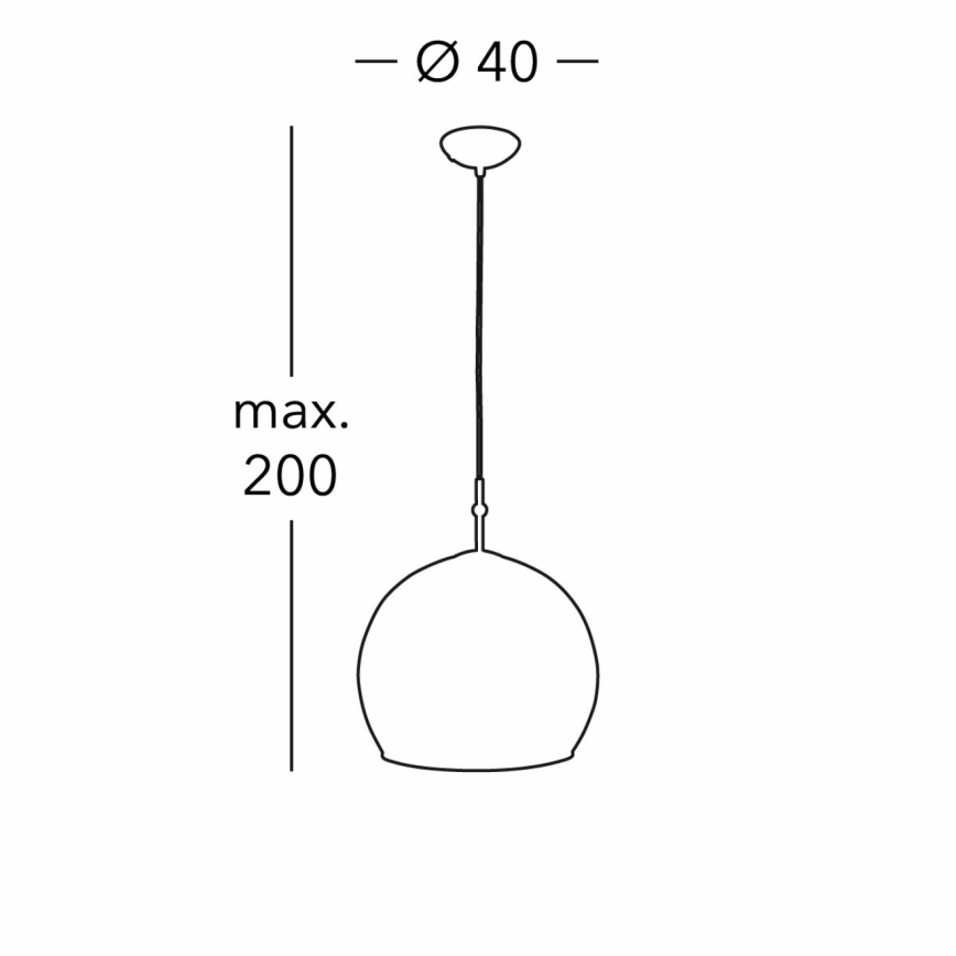 Kolarz 0392.31L.3.Aq.Ch - Candeeiro suspenso LUNA 1xE27/60W/230V 24K dourado