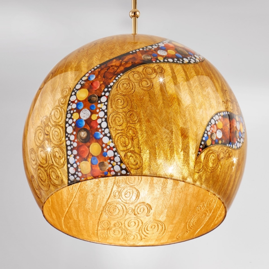 Kolarz 0392.31L.3.Ki.Au - Candeeiro suspenso LUNA 1xE27/60W/230V 24K dourado