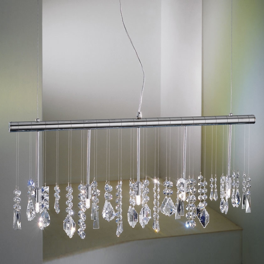 Kolarz 104.85.5 - Candeeiro suspenso de cristal STRETTA 5xG9/40W/230V cromado brilhante