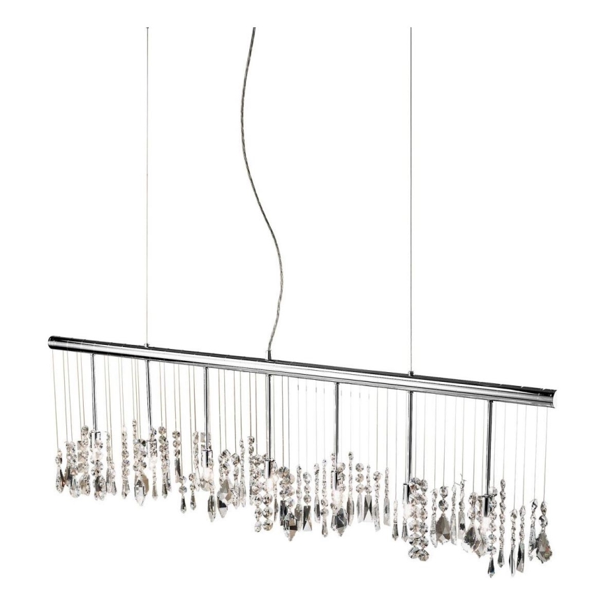 Kolarz 104.87.5 - Candeeiro suspenso de cristal STRETTA 7xG9/40W/230V cromado brilhante
