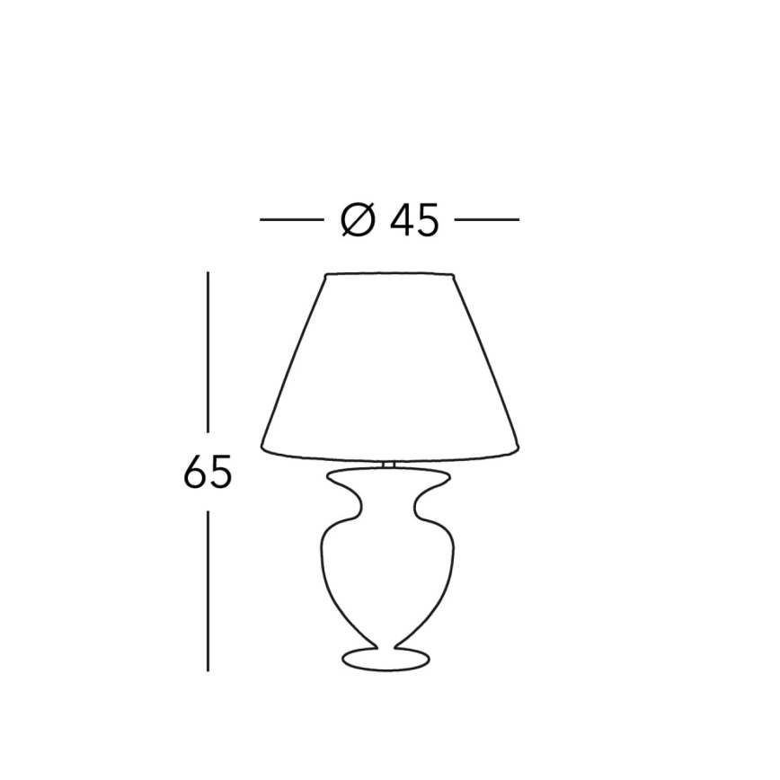 Kolarz 1365.71M.Au - Candeeiro de mesa ANFORA 1xE27/100W/230V 24K dourado