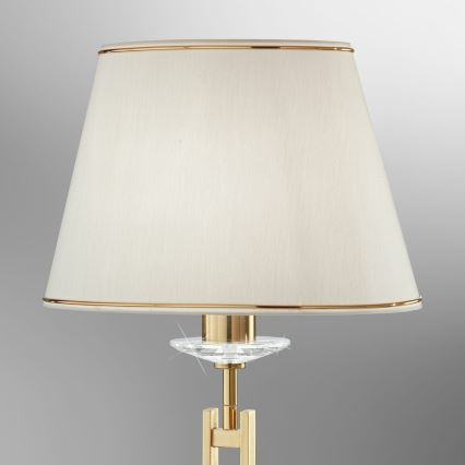 Kolarz 330.71.8C - Candeeiro de mesa de cristal IMPERIAL 1xE27/60W/230V dourado/bege