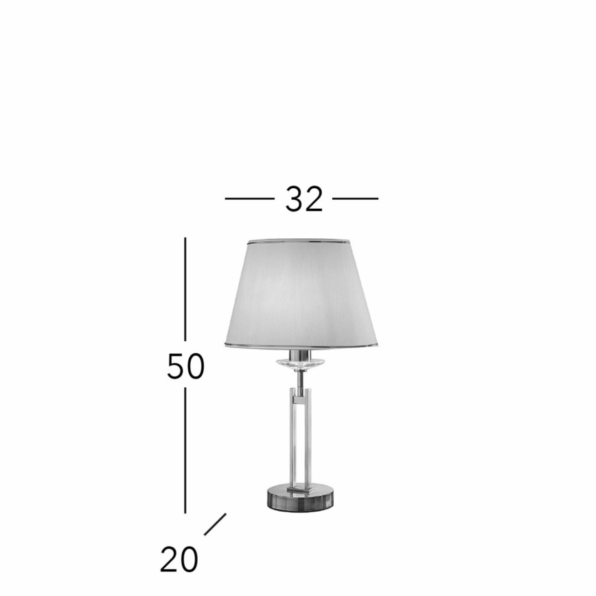 Kolarz 330.71.8C - Candeeiro de mesa de cristal IMPERIAL 1xE27/60W/230V dourado/bege