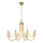 Kolarz 330.88.8C - Candeeiro suspenso de cristal IMPERIAL 8xE14/60W/230V dourado