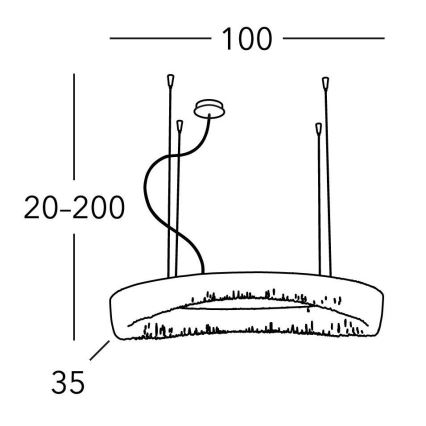 Kolarz 5324.31250 - Candelabro suspenso CLOUD 12xG9/40W/230V