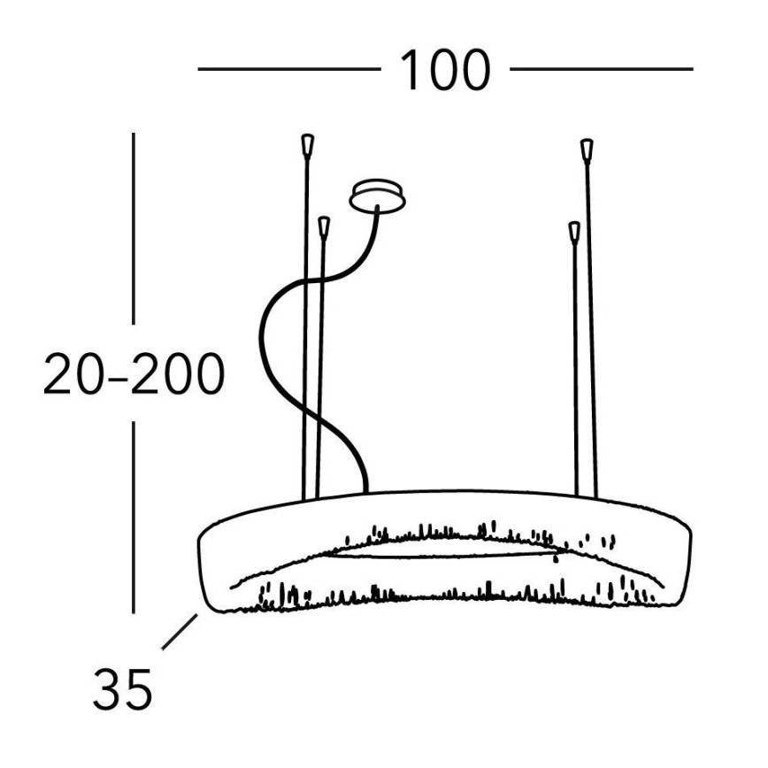 Kolarz 5324.31250 - Candelabro suspenso CLOUD 12xG9/40W/230V