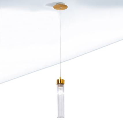 Kolarz 6009.30130 - Candelabro suspenso RAGGIO 1xE14/25W/230V 24K dourado