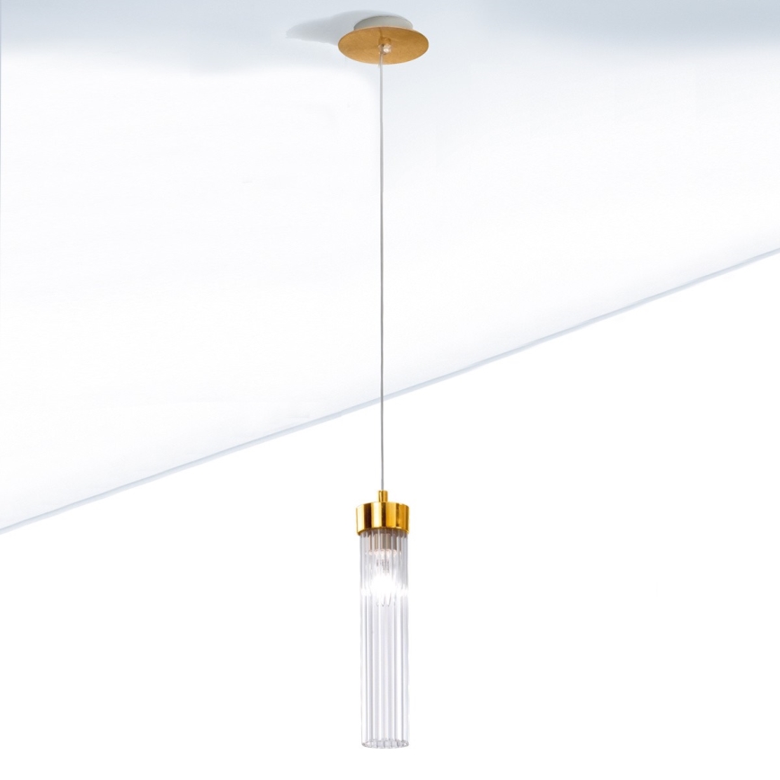Kolarz 6009.30130 - Candelabro suspenso RAGGIO 1xE14/25W/230V 24K dourado