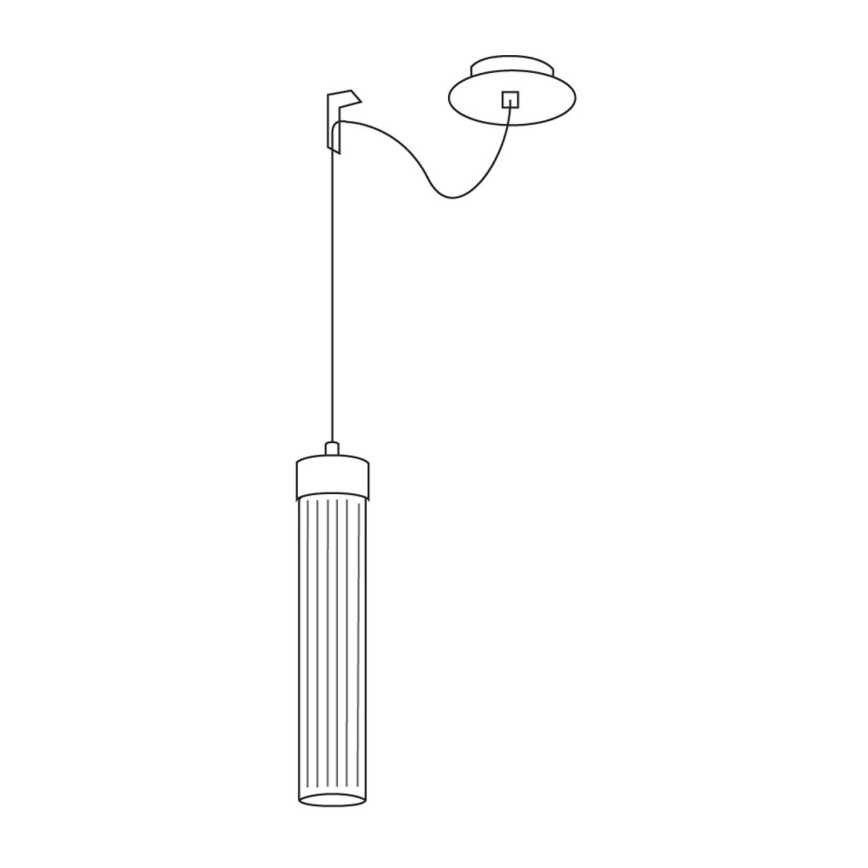 Kolarz 6009.30131 - Candelabro suspenso RAGGIO 1xE14/25W/230V 24K dourado