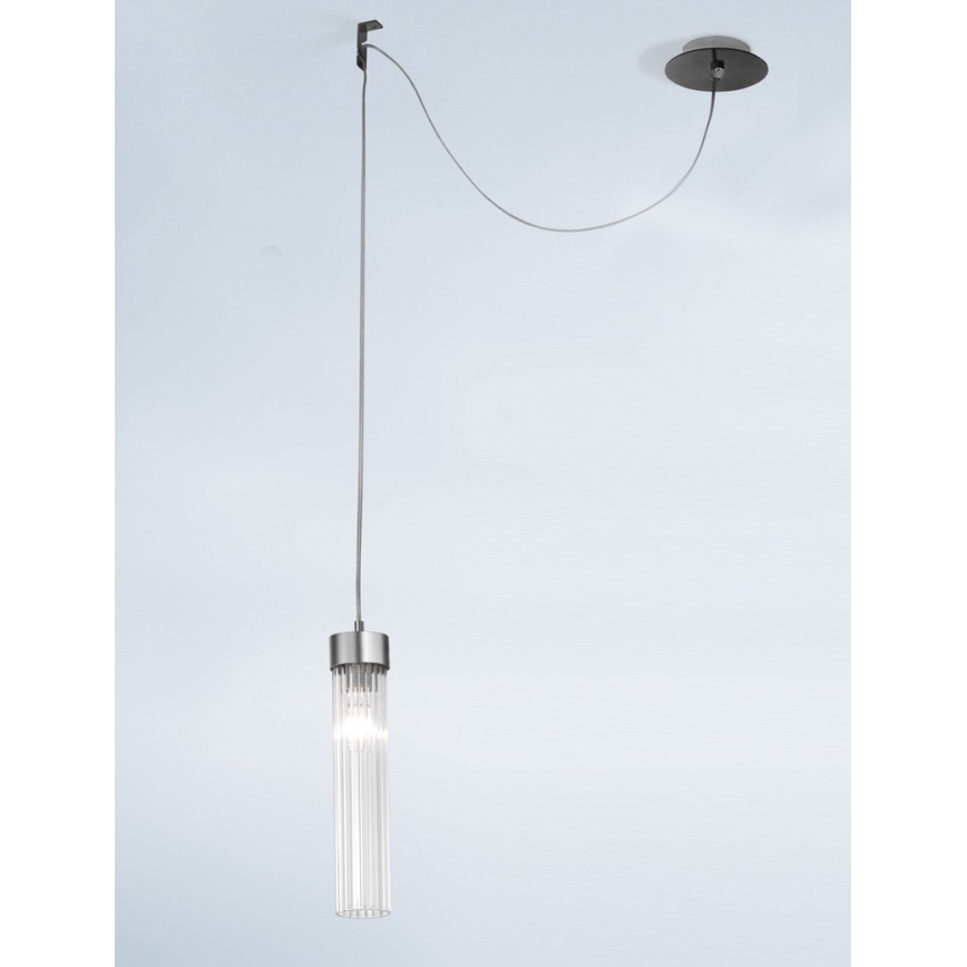 Kolarz 6009.30161 - Candelabro suspenso RAGGIO 1xE14/25W/230V mate cromado