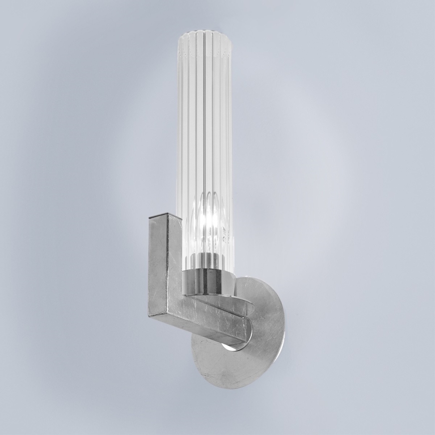 Kolarz 6009.60150 - Iluminação de parede RAGGIO 1xE14/25W/230V prateado