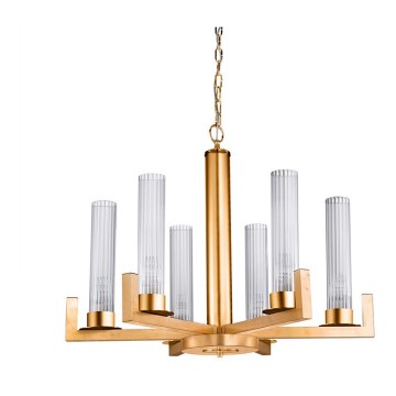 Kolarz 6009.80630 - Candelabro suspenso RAGGIO 6xE14/25W/230V 24K dourado