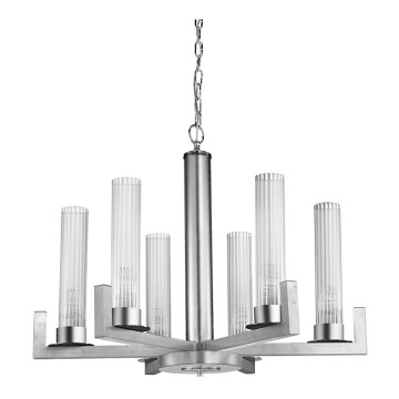 Kolarz 6009.80650 - Candelabro suspenso RAGGIO 6xE14/25W/230V prateado