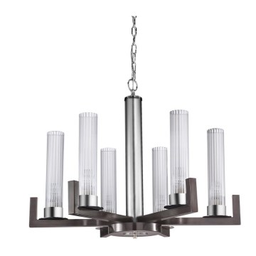 Kolarz 6009.80660 - Candelabro suspenso RAGGIO 6xE14/25W/230V mate cromado